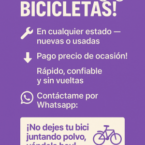 Compramos tu bicicleta 🚲