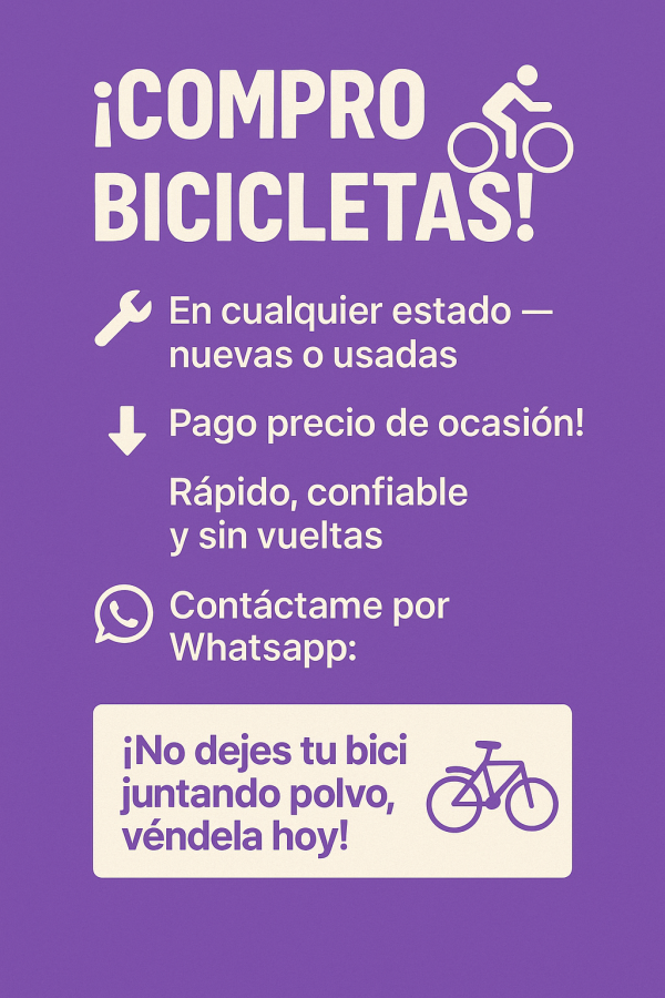 Compramos tu bicicleta 🚲